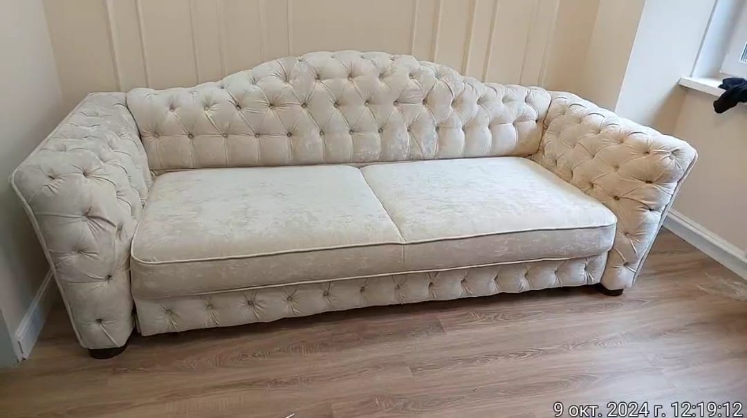 Замена обивки дивана на дому. Зерноград